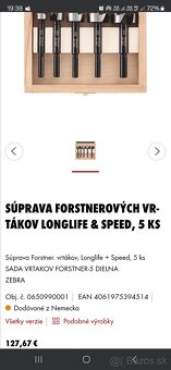 Wurth sadá frez do dreva a sadá vrtákov do dreva nové - 5