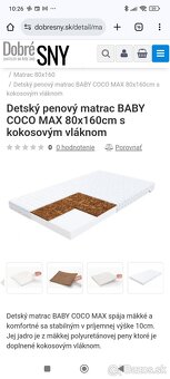 Posteľ 80x160 + matrac - 5