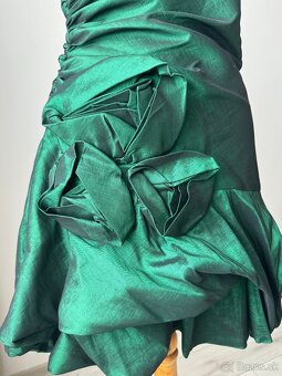 Spoločenské smaragdové šaty - 5