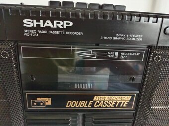 Sharp WQ T234 radiomagnetofon retro kazeťák - 5