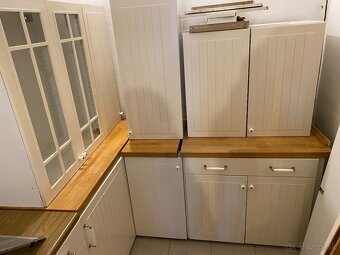 Kuchynská linka Ikea biela rustikálna - 5