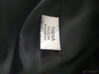 čierny zimný kabát velkosť 44-46 - 5