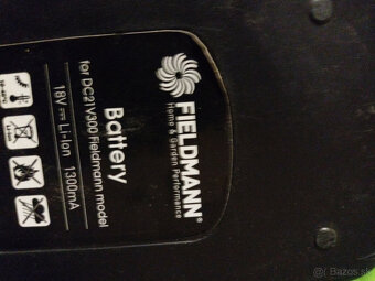 Predám aku kosačku a nožnice na plot FIELDMANN - 5