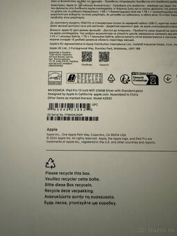 ⭐️ Apple iPad Pro 13" M4, 256GB, ako nový- 1 cyklus batérie - 5