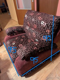 rozkladacia sedacia súprava 3+2+1 - 5