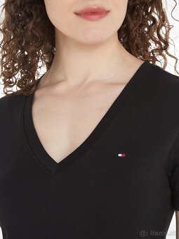 Tommy hilfiger slim fit nenosené tričko - 5
