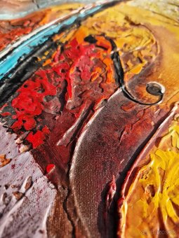 SHAUL KOSMAN - Saxofón a klavír (olejomaľba) nerámovaný - 5