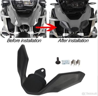 BMW r1200 (2017 a vyššie a r1250) GS predĺženie "Zobáku" - 5