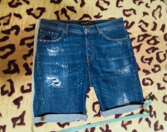 Panske riflové shortky John Richmond ako nove,vel.44 - 5