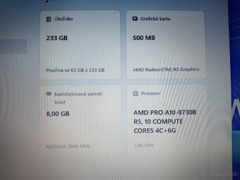 HP elitebook 725 G4 ,AMD A10 quad core , 8gb ram ,Windows 11 - 5