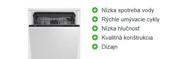 Vstavaná umývačka riadu Beko DIN28430 - 5