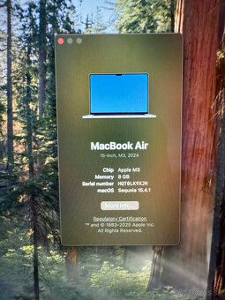 MacBook Air 15" Apple M3 8GB 256GB Strieborný + obal - 5