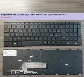 Klavesnice HP 450 G5 455 G5 470; SK// 450 G6 455 G7 - 5