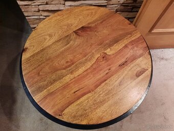 Konferenčný stolík 60 cm palisander/ kov - 5