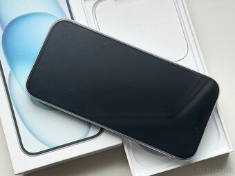 iPhone 15 Blue BATERIE 100% TOP - 5