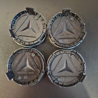 ✅MERCEDES✅ KRYTKY KOLIES S PRSTENCOM - CIERNE, ROZMER: 75 MM - 5