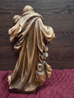 Drevená socha Jozef s Ježišom - 5