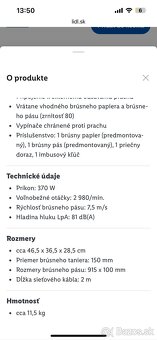 Pasová a tanierova bruska Parkside - 5