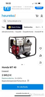 Motorové kalove čerpadlo Honda WT 40 extra sila - 5