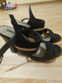 Dámske sandále cierno strieborné - 5