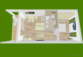 Drevodom E-home 55 - modulový, mobilný dom - 5