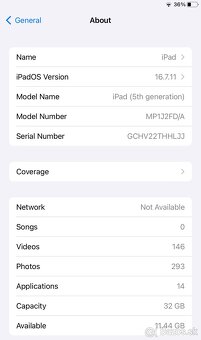 iPad 5th generation 32GB Cellular - 5