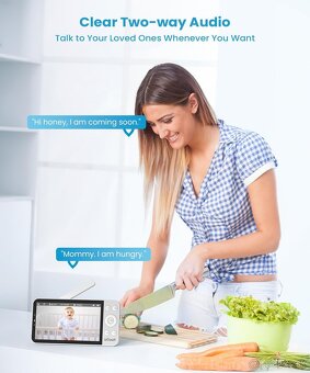 ieGeek Baby Monitor Baby 5 - WiFi, 360° - 5