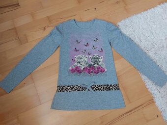 Predlzene tricko 134/140 + biele zdarma - 5