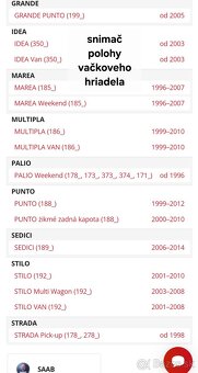 Snimač polohy vačky Alfa, Fiat, Opel, Lancia, Saab - 5
