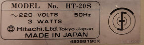 Predám vintage gramo Hitachi HT-20S - 5