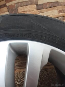 Hliníkové disky - originál KIA / 5x114,3 s letnými pneu R16 - 5