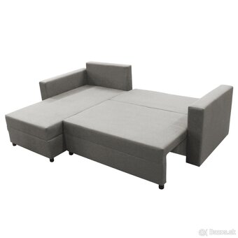 Sivý rohový rozkladací gauč. SCONTO - 5