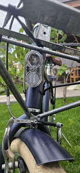 Mestský bicykel Elops 520 s vysokým rámom kaki - 5