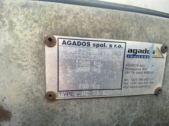 Predám 2x Nákladný príves zn. Agados - 5