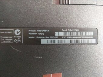 predám základnú dosku pre notebook Hp 15-r008nc - 5