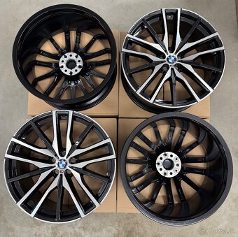 Nepoužité hliníkové disky 5x112 R22 BMW X5 X6 X7 Style 744M - 5