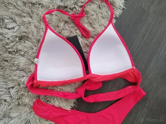 Push up plavky brazílky malinovo červené.S,L,XL,2XL - 5