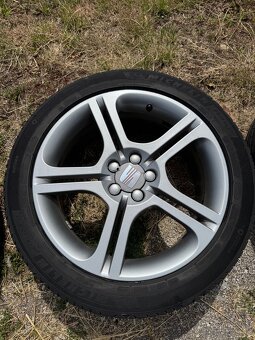 originál disky SEAT R17 – 5x100 + letné pneumatiky - 5