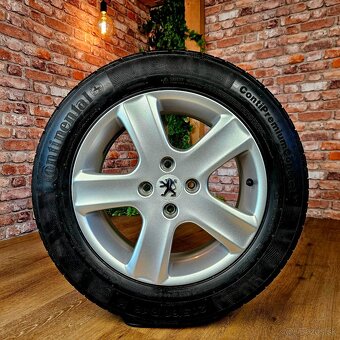 Alu disky orig. PEUGEOT R16 + letné pneu 205/60 R16 - 5