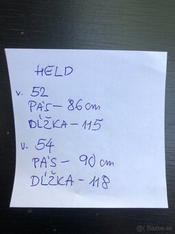 Nové kožené motonohavice Held 52-54 - 5