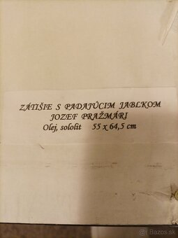 obraz Zátišie spadajucim jablkom od Jozef Pražmari - 5