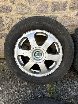 Elektróny Škoda Elegant 5x100 r15 letné pneu 195/65 - 5