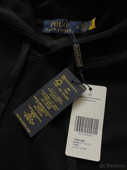 Polo čierna mikina - M - 5