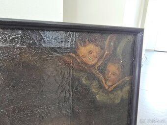 Starožitný obraz maľba na plátne - 5