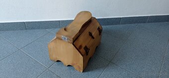 2 nábytkové originálne mexické solitéry - skrinka a košík - 5