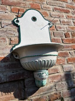 Starožitné liatinové umývadlo - 5