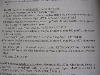 AE medaila 1917 Alois Jirásek autor J.Šejnost - 5