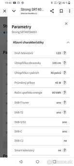 Televízor Strong SRT--40FB4003, v peknom stave. - 5