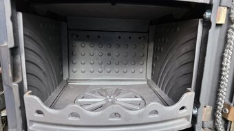 Liatinové kachle Jotul F 220 modročierný smalt - 5