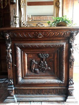 súprava: zrkadlo + konzolový stolík - 5